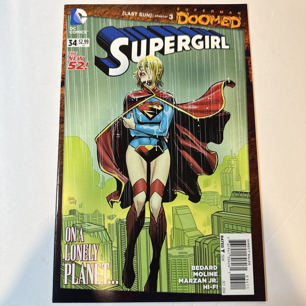 DC Comics Supergirl #34 The New 52 Superman Doomed 2014 Comic Book